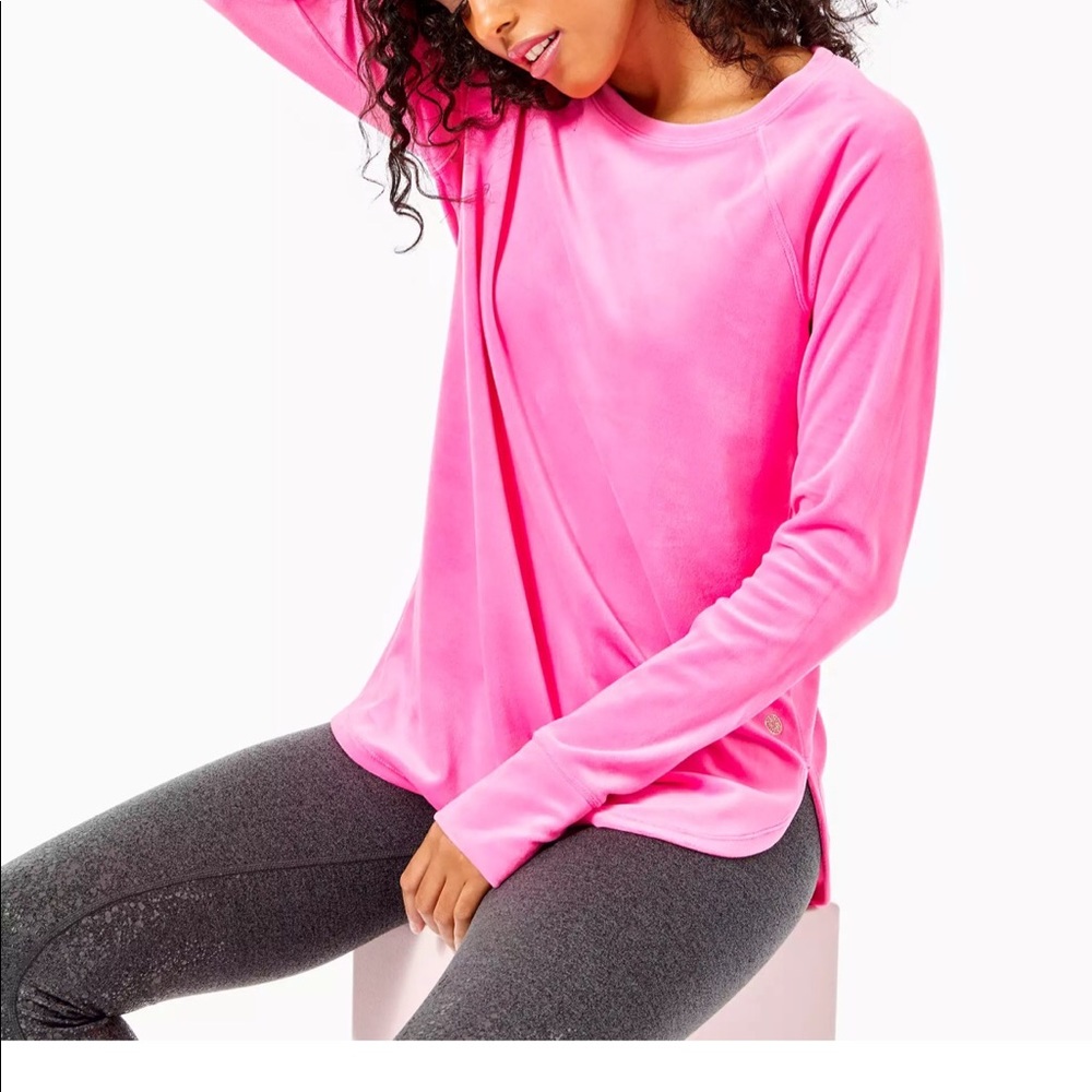 Lilly Pulitzer Blythe Velour Pullover